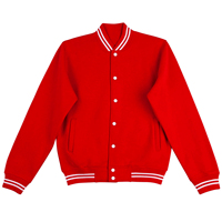 Vestes en toile respirantes coupe-vent personnalisées avec logo de designer en gros OEM, veste de baseball décontractée, veste de lettreman, coton unisexe