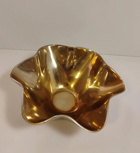 Tazón de Aluminio Repujado Hecho a Mano para Ensaladas, Chocolates, Dulces, Recipiente para Dulces, Bordes Esculpidos, Apilable, para Fiestas y Aperitivos - Product Image 6