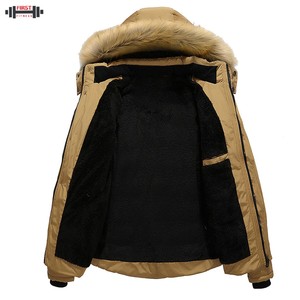 High Quality Custom Men's Puffer <b>Jacket</b> <b>Canvas</b> Stand Collar Anti-Bacterial Eco-Friendly Winter <b>Jacket</b> - Product Image 5