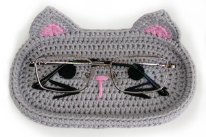 Crochet Eyeglass Case Handmade Eyeglasses Holder Boite Bear Animal Glass Glaser Handwork Holder Kasten Cute Amigurumi Frog Case - Product Image 6