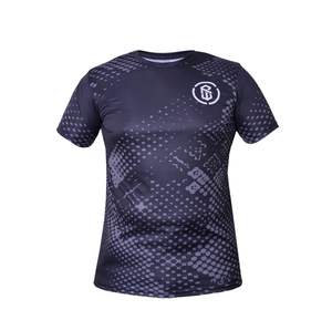 T-shirts sublimés de haute qualité pour hommes 100% polyester maillot de sublimation T-shirts à manches courtes chemises imprimées avec logo personnalisé - Product Image 3