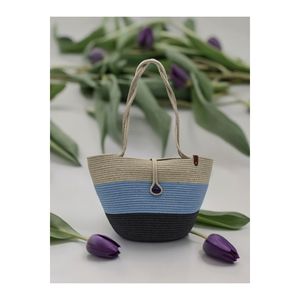 Borsa da spiaggia in paglia, borsa a tracolla