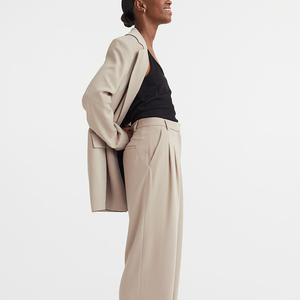 Pantalones de pierna recta para mujer, pantalones de traje de oficina para mujer, pantalones informales de cintura alta, mono de otoño para mujer, ropa de mujer 2026 - Product Image 3