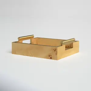 Bandeja Decorativa de Metal Hecha a Mano para Espacios Elegantes, para Recuerdos del Mercado Global y Cestas Promocionales, Fabricada por Zahid Export - Product Image 4