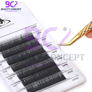 Pince à épiler d'extension de cils au meilleur prix en acier inoxydable gris et or pour salons de beauté - Product Image 3