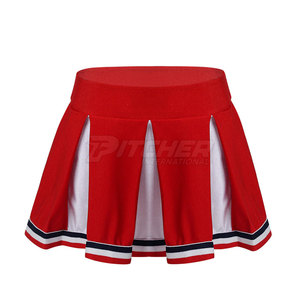 Derniers modèles de tenues de cheerleading pour femmes, fabriquées en usine, design personnalisé, 100% polyester, écologiques, légères, de haute qualité - Product Image 6