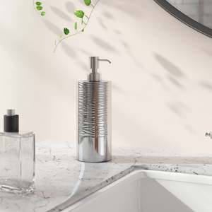 Distributeur de savon liquide en acier inoxydable avec design texturé pour la maison, l'hôtel et les restaurants - Product Image 3