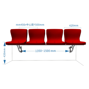 Ghế Thể Thao Ngoài Trời Phổ Biến Ghế Nhựa Cố Định Ghế Ngồi Sân Vận Động Ngoài Trời Với Lưng Giữa - Product Image 6