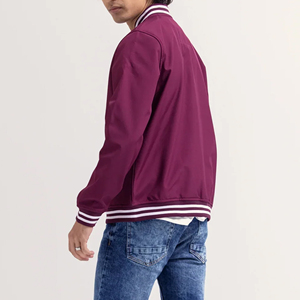 Chaqueta Varsity Básica Personalizada para Hombre, Ropa de Invierno, Cuello Alto, Lona de Alta Calidad, Ecológica, Transpirable, Moderna y a la Moda - Product Image 6