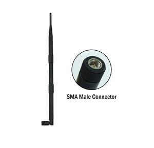 Antena de pato de goma con Cable RG58 + conector SMA (M) ST (con soporte L), 433MHz, 12dBi, hecha en la India - Product Image 4
