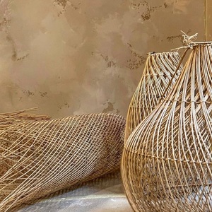 Mây Dệt Wicker Chụp Đèn Thủ Công Mỹ Nghệ Treo Đèn Chùm Mặt Dây Chuyền Ánh Sáng Đèn Màu Bao Gồm Cho Trang Trí Nội Thất Tự Nhiên Vòng - Product Image 3