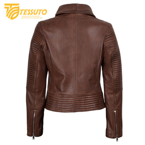 100% <b>Real</b> <b>Leather</b> Women's <b>Jacket</b> New Casual & Stylish Biker Genuine <b>Leather</b> <b>Jacket</b> in Premium Packaging - Product Image 4