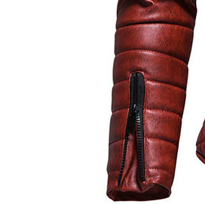 Chaqueta de motorista de cuero genuino personalizada con cremallera con capucha de manga larga para hombres para motocicletas de primavera y otoño y ropa de carreras de automóviles - Product Image 5