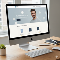 Ropa profesional para hombres Diseño de sitios web Agencia Web asequible Creación de soluciones de tienda de negocios en línea elegantes y efectivas