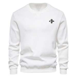 เสื้อสเวตเตอร์ลำลองของผู้ชายสำหรับฤดูหนาวเสื้อสเวตเตอร์ผ้าคอตตอนแบบสวมหัวแห้งเร็วงานตาม100% - Product Image 1