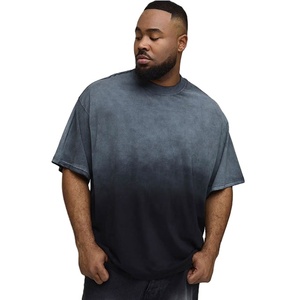 Custom Washed T-Shirt High Quality <b>Down</b> Shoulder Neck Plus Size Silk/Cotton Breathable Quick Dry Casual Regular Fit OEM T-Shirt - Product Image 1