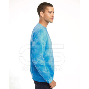 Hombres Tie Dye Sudadera Patrón Teñido a Mano Pullover Para Retro Vintage Y Hip Hop Street Style - Product Image 5