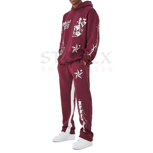 Custom Sports Wear High Quality Men <b>Tracksuit</b> Customized logo 100%Cotton Fleece Winter Wear Man <b>Tracksuits</b> - Product Image 1