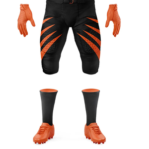 Maillot et pantalon de football américain vintage personnalisés, uniforme de football américain unisexe en tissu doux fabriqué en usine - Product Image 4