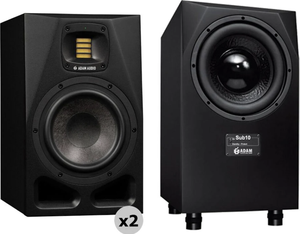 Meilleur rapport qualité-prix garanti, moniteurs de studio actifs professionnels A7V 130W 7 pouces avec subwoofer de 10 pouces, kit de studio - Product Image 1