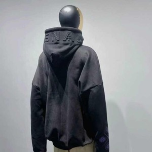 Fabricant de vêtements pour hommes qualité supérieure 100 coton surdimensionné 3d logo embossé sweats à capuche - Product Image 3