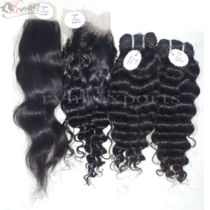 Rizos de cabello crudo ondulado de un solo donante, doble trama, onda Natural, envío de DHL, cabello humano - Product Image 4