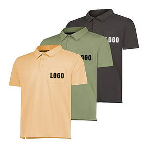 เสื้อโปโลผู้ชายน้ำหนักเบาสำหรับยิมแห้งเร็วผ้ายืดคุณสมบัติประสิทธิภาพผ้าใบกันรอยยับเพื่อความสบายสูงสุด - Product Image 6