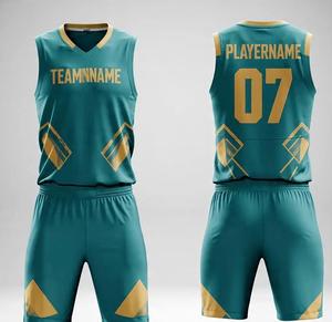 ออกแบบชุดบาสเก็ตบอลของคุณเอง ชุดบาสเก็ตบอลแบบกลับด้านได้ พิมพ์ลายแบบซับลิเมชั่น ขายส่ง ชุดบาสเก็ตบอลแบบกำหนดเองสำหรับผู้ชายและผู้หญิง - Product Image 3