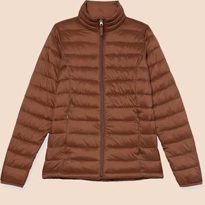 <b>Women</b> Printed Knitted Puffer <b>Jacket</b> <b>Lightweight</b> Breathable Quilted Zip Autumn Winter Coat Warm Packable Custom Color Logo Design - Product Image 1