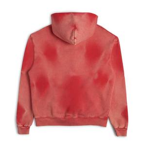 Sweat-shirts d'hiver en molleton à impression brodée personnalisée 450 g/m², lavage à l'acide, vente en gros, poids lourd, 100 % coton, lavés, pour hommes - Product Image 2