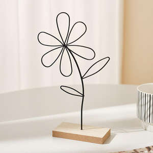 Decoración Moderna para el Hogar, Artículo Decorativo de Hierro con Acabado Negro Hecho a Mano para Mesa, Sala de Estar u Oficina, Personalizable al por Mayor, Alta Calidad - Product Image 2