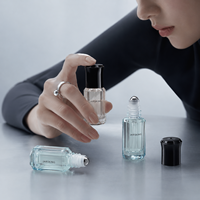 Mini flacon roll-on en verre 10ml 20ml, flacon roll-on mince pour huiles essentielles et parfums, lot de découverte en gros