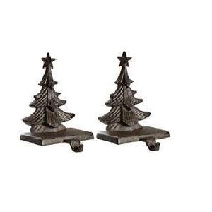 Iconikal Soporte para colgar medias de copos de nieve, bronce aceitado, paquete de 4 soportes para medias de copos de nieve festivos - Product Image 5