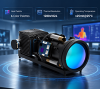 Module de caméra thermique MWIR refroidi 1280x1024, capteur d'imagerie infrarouge MCT, caméra IR à ondes moyennes pour la détection longue portée