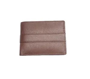 Portefeuille simple à deux volets en cuir véritable personnalisé Designer hommes sac à main RFID protégé garçons porte-carte usage quotidien cadeau en gros en vrac
