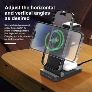 Station de charge rapide magnétique pliable 3-en-1 portable avec <span class=keywords><strong>prise</strong></span> escamotable 2025 pour <span class=keywords><strong>iPhone</strong></span> 17 <span class=keywords><strong>Pro</strong></span> <span class=keywords><strong>Max</strong></span> - Product Image 5