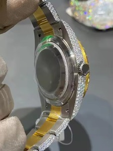 Montre unisexe de luxe de haute qualité, cadran en diamant, mouvement mécanique analogique, boîtier en acier inoxydable, design féminin et tendance, en solde - Product Image 4