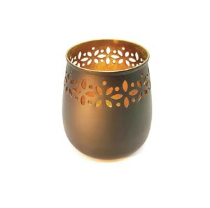 Portavelas de pilar de árbol de Navidad amarillo Metal moderno de lujo interior y exterior decoración de Navidad fiestas decoración de Año Nuevo - Product Image 5