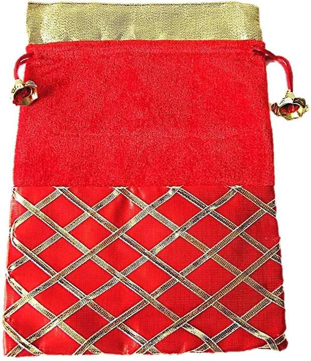 Traditional Velvet Gota Potli Handbag for Women Elegant Shagun Gifting Pouches for Weddings Mehandi Jewelry Chinese New Year