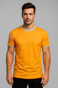 T-shirts à col rond imprimés à prix d'usine pour hommes avec logos, design et tissu personnalisés - Product Image 4