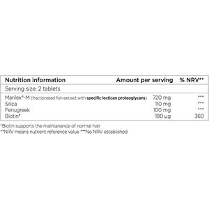 นูร์คริน แมน 180 เม็ด สำหรับ 3 เดือน ผลิตภัณฑ์บำรุงรากผมและเร่งการงอกของเส้นผม หลายสี - Product Image 2