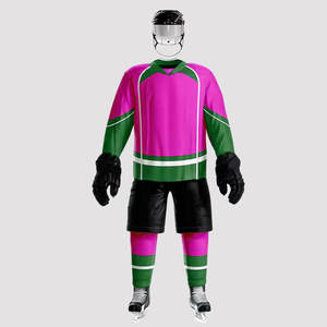 Uniforme de Hockey sobre Hielo con Logotipo Personalizado Cómodo y Disponible en Existencia, 100% Poliéster, Camisetas de Hockey Profesionales para Equipos - Product Image 2