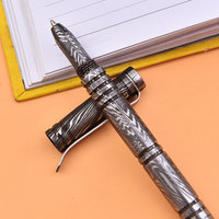 Stylo en acier damas fait main, stylo d'écriture en métal de luxe, stylo de papeterie de bureau haut de gamme pour les professionnels