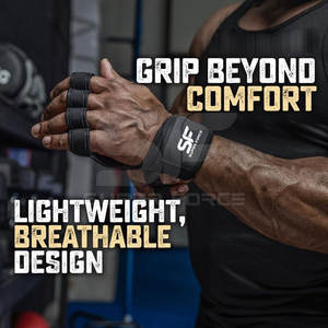 Gants d'haltérophilie durables en néoprène avec support de poignet pour l'entraînement en salle de sport Gants d'haltérophilie respirants en néoprène - Product Image 4