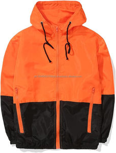 Veste coupe-vent légère pour homme Blouson zippé décontracté avec fermeture à capuche Respirant Design grande taille - Product Image 2