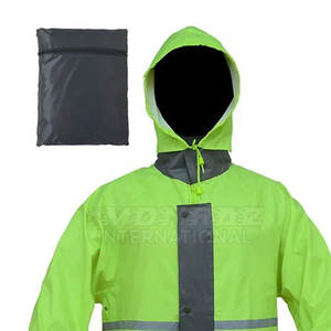 Combinaison de pluie en polyester léger Vêtements de pluie d'extérieur unisexes avec capuche Combinaison de pluie imperméable réutilisable avec capuche - Product Image 5