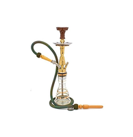 Chicha au design unique en aluminium durable, modèle de luxe pour salon, coffret cadeau, best-seller 2025, finition miroir moderne, toucher doux