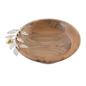 Acabado negro Fruta seca o nueces Servir Tazón de madera profundo Tazón decorativo para mesa Tazón de servidor de alimentos sostenible - Product Image 5