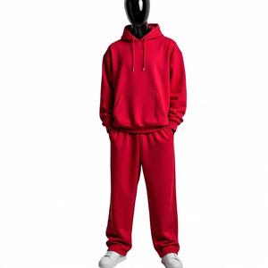 Conjunto Deportivo de Dos Piezas al por Mayor, Chándal Liso con Diseño Personalizado y Logotipo, Trajes Deportivos para Hombre, Pantalones Deportivos y Sudaderas con Capucha - Product Image 2