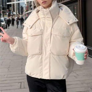 Women <b>Puffer</b> <b>Jacket</b> Women's Clothing Manufacturer Customized Logo Printing Women <b>Puffer</b> <b>Jacket</b> Latest Design Cheap Price - Product Image 2